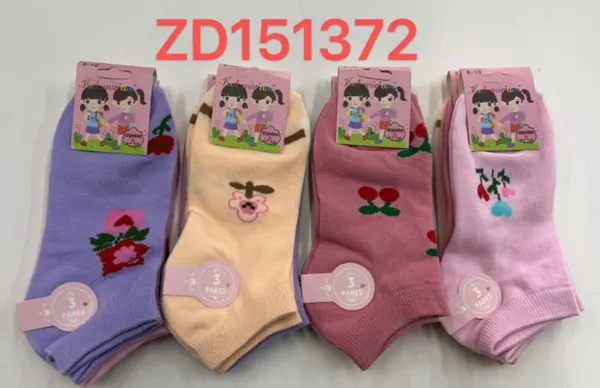 Calcetines para niños con estampados florales-ZD151372