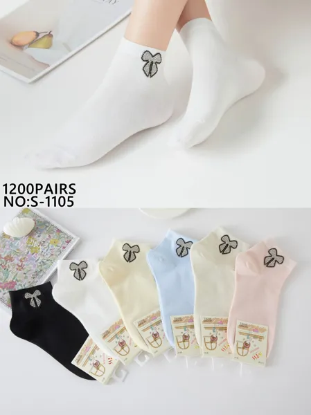 Calcetines tobilleros con lazo-S-1105